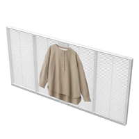 Mur vidéo numérique LED personnalisé à haute luminosité, écran LED transparent en grille couleur pleine pour intérieur