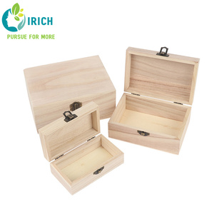 สี่เหลี่ยมผืนผ้าบรรจุไม้กล่องไม้กรณีการจัดเก็บไม้สนกล่องที่มีการล็อค - Product Image 3