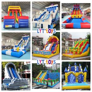 Toboganes de Agua Inflables Comerciales de PVC, Casa de Brinco Inflable, Tobogán <span class=keywords><strong>Tropical</strong></span> con Gran <span class=keywords><strong>Piscina</strong></span> de Chapoteo/Soplador - Product Image 5