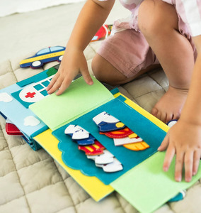 Usine Nouveaux Designs Enfants Roleplay Feutre Livre Enfants Travail <span class=keywords><strong>Apprentissage</strong></span> Calme Livre Tissu Doux Toddler Feutre Occupé Livre - Product Image 5
