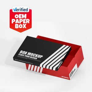 Caja de zapatos de cartón con logotipo personalizado, opciones de color OEM, embalaje de zapatos en caja de papel ecológica - Product Image 2