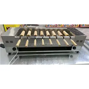 Kustom kurtos kalacs oven cerobong asap mesin pembuat kue kualitas terbaik mesin kue cerobong otomatis