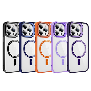 Offre Spéciale nouveau support d'objectif en métal couverture arrière transparente coque Anti-choc coque de téléphone avec <span class=keywords><strong>Film</strong></span> de Protection d'objectif pour Iphone 15 Pro 14 13 12 - Product Image 6