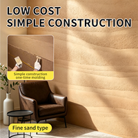 Peinture artistique en terre battue de type sable fin, écologique, respirante, imperméable, résistante aux intempéries, pour intérieur et extérieur
