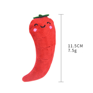 Giocattoli di carta ad alto volume pepe vegetale di mais carota melanzana erba gatta giocattoli di peluche con suoni di carta - Product Image 2