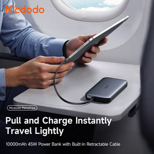Mcdodo 073/592 <span class=keywords><strong>พา</strong></span><span class=keywords><strong>ว</strong></span><span class=keywords><strong>เวอร์</strong></span><span class=keywords><strong>แบงค์</strong></span> 35w 45w พร้อมหน้าจอ LED ความจุ 10000mAh สาย USB-C แบบยืดหดได้ ตั<span class=keywords><strong>ว</strong></span>เรือนโลหะ <span class=keywords><strong>ชาร์จ</strong></span>เร็<span class=keywords><strong>ว</strong></span> สำหรับแล็ปท็อป/โทรศัพท์/สวิตช์ - Product Image 2