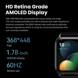 <span class=keywords><strong>HAYLOU</strong></span> <span class=keywords><strong>RS4</strong></span> Plus Smartwatch 1.78 ''AMOLED Display 105 Modes sportifs Autonomie de la batterie de 10 jours Montre intelligente pour homme Montre intelligente pour femme - Product Image 5