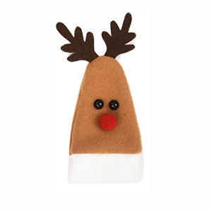 Cubierta de botella de vino de Navidad Decoración Imprimir Patrón Cubierta Set Decoración navideña moderna - Product Image 6