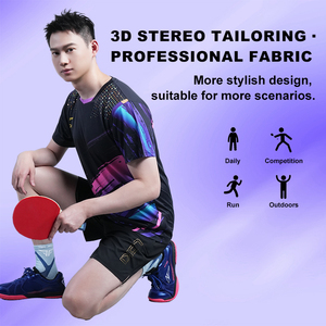 Loki Groothandel R6 Sneldrogend Ademend Tafeltennis Badminton Jersey Zomer Korte Mouw Gym Heren Mesh Polyester T-Shirt - Product Image 4
