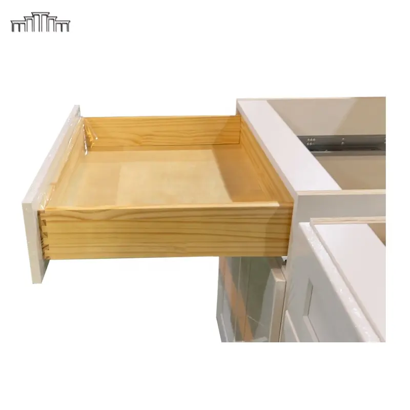 Factory Ready Made Spray Painting Framed/Frameless/Inset Structure Soft Close White And Wood Plywood Board Kitchen Cabinets