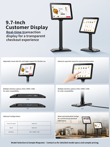 9.7 inch đa giao diện <span class=keywords><strong>LCD</strong></span> <span class=keywords><strong>POS</strong></span> hiển thị đứng và cực thiết kế để sử dụng bán lẻ - Product Image 3