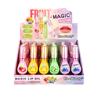 Kiss Beauty Huile à Lèvres Magique Fruitée Hydratante avec Miroir Maquillage en Gros Ensemble d'Huile à Lèvres Fruitée Miroir Instantanément Éclatante et Changeant de Couleur