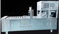 Conception d'emballage personnalisé électrique rond en aluminium conteneur couvercle boîte plateaux scellant thermoscelleuse machine