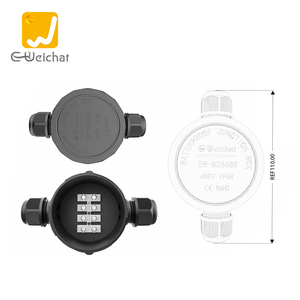 Boîte <span class=keywords><strong>de</strong></span> jonction étanche E-Weichat 2T IP68 avec diamètre <span class=keywords><strong>de</strong></span> câble <span class=keywords><strong>de</strong></span> 450V 17,5A 5-9mm, matériau PA66 - Product Image 2