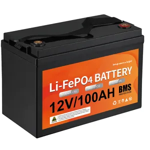 بطارية ليثيوم Lifepo4 قابلة لإعادة الشحن بجهد 12 فولت 200 أمبير/ساعة بطارية ليثيوم أيون 100 أمبير/ساعة 200 أمبير/ساعة 300 أمبير/ساعة