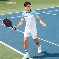 Seragam Pickleball Profesional GEEDA Celana/Celana Pendek/Kaos Olahraga Kustom Cepat Kering Perlindungan UV Penyerap Keringat UPF