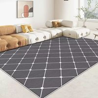 Tapis en polyester à motif géométrique, tapis antidérapant pour la décoration intérieure