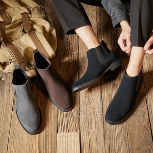 Người đàn ông <span class=keywords><strong>c</strong></span>ủa phong <span class=keywords><strong>c</strong></span>ách người Anh chính hãng da lộn nubuck mắt <span class=keywords><strong>c</strong></span>á chân phẳng thiết kế giản dị phương tây mùa hè cao su đế mùa đông phù hợp - Product Image 4