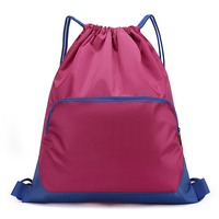 Sac de sport unisexe Satch avec fermeture à cordon en polyester, compartiment zippé, 12 litres, se fixe à un sac à dos