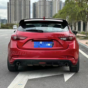 Alerón Doble Trasero de Fibra de Carbono Real/FRP para Mazda 3 Axela Hatchback 2014 2015 2016 2017 - Product Image 5