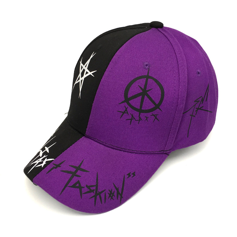 Высококачественная бейсболка в стиле хип-хоп с 6 отделениями, Молодежные бейсболки, черно-белая бейсболка