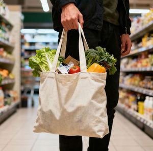 Custom Print Eco Friendly <b>Canvas</b> Tote <b>Bag</b> Promotional Reusable Grocery Shopping Cloth <b>Bags</b> - Product Image 2