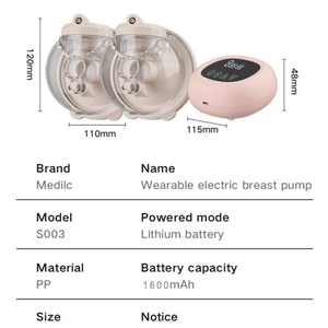 Extractor de Leche Eléctrico de Silicona de Grado Médico Ultrafino, Portátil, Doble, con Masajeador - Product Image 5