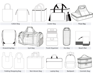 Sac fourre-tout pliable polyvalent <span class=keywords><strong>en</strong></span> <span class=keywords><strong>toile</strong></span>, long et réutilisable, compatible avec la sublimation, pour événements, expositions, cadeaux promotionnels, conception personnalisée, service OEM - Product Image 6