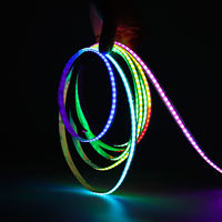 Bande lumineuse LED COB RGBIC 12 mm Pixel adressable DC24V RGB RGBW Flexible Télécommande intelligente IP68
