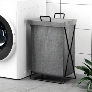 Modern Durable Bathroom Laundry Basket Non-Woven Fabric Storage Basket - Product Image 1