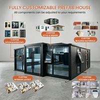 Promotion : Maison préfabriquée extensible de 20 pieds ou 40 pieds, maison modulaire de luxe pour hôtel de villégiature et villa de vacances