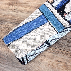 Tùy Chỉnh Phim Hoạt Hình Jacquard Dệt Tấm Thảm Áo Nỉ Tái Chế Bông Thời Trang Dạo Phố Cộng Với Kích Thước Người Đàn Ông Tấm Thảm Áo Thun In Hoodies - Product Image 4