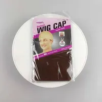 Bonnets de perruque en nylon, bonnets de perruque couleur brun clair pour femmes