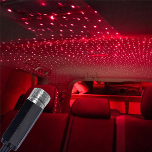 Lámpara de luz LED con control de música y voz para Interior del coche, proyector romántico, cielo estrellado, USB - Product Image 1