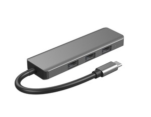 Odm <span class=keywords><strong>4</strong></span>-in-1 tốc độ cao <span class=keywords><strong>USB</strong></span> 3.0 hợp kim nhôm <span class=keywords><strong>HUB</strong></span> cho MacBook OEM chứng nhận <span class=keywords><strong>4</strong></span> cổng trong hộp bán buôn với cổ phiếu - Product Image 3