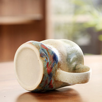 Tasse à café et à thé en céramique de grande capacité rétro style maison Tasse domestique personnalisée anti-brûlure transfrontalière Style design vintage