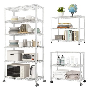 <span class=keywords><strong>Étagère</strong></span> de rangement en fil métallique à usage multiple à 6 niveaux homologuée NSF, <span class=keywords><strong>étagère</strong></span> métallique séparable, <span class=keywords><strong>étagère</strong></span> chromée <span class=keywords><strong>sur</strong></span> <span class=keywords><strong>roulettes</strong></span> - Product Image 1