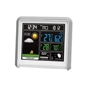 Ewetime Digitale Thermometer Elektronische Weerstation Met Kalender Wekker Record Barometer Hygrometer R