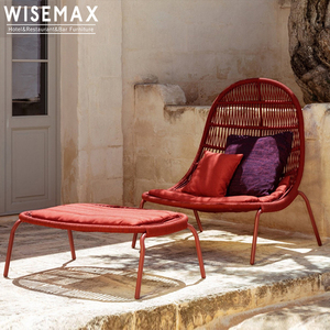 WISEMAX FURNITURE Mobilier d'extérieur haut de gamme pour le patio de l'hôtel Chaise en rotin en osier Chaise longue pour piscine Chaises longues - Product Image 2