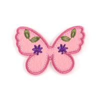 Patchs brodés à la machine, motifs arc-en-ciel, cerise, papillon, abeille et pomme, accessoires et embellissements