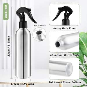 Wholesale Essential Oil 30ml 50ml 60ml 100ml 120ml 250ml 500ml <b>Water</b> <b>Bottle</b> <b>Aluminum</b> <b>Bottles</b> With Screw/spray Top - Product Image 2