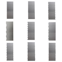 Échantillon Gratuit AK – Grattoir à Gâteau en Acier Inoxydable Personnalisable avec Logo, Peigne de Décoration, Lisseur pour Pâtisserie, Chocolat, Crème au Beurre, Glaçage Royal