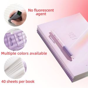Carnet de notes mignon avec reliure cousue, journal d'étudiant et professionnel, format B5, couverture imprimée, 80 pages - Product Image 4