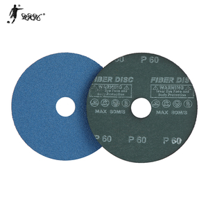 Disco abrasivo della fibra del foro centrale dei dischi di levigatura & della macinazione della fibra del disco abrasivo della carta abrasiva di zirconio BKH del foro del pergolato 5x7/8 Inch per acciaio - Product Image 1