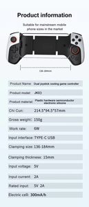 Jk03 Phổ Trò Chơi Điều Khiển Căng Ra Gamepad Cầm Tay Không Dây Bt Phím Điều Khiển Cho <span class=keywords><strong>Android</strong></span> IOS Điện Thoại Di Động Máy Tính Xách Tay PC Máy Tính - Product Image 6