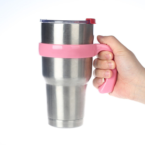 Vaso térmico de plástico y acero inoxidable de 20oz y 30oz con asa, para coche, diseño de Halloween, con base protectora para hielo - Product Image 2