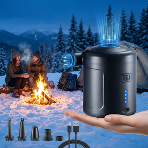 Pompes électriques haute performance ABS, adaptateur de valve alimenté par batterie 6000 mAh, pour matelas pneumatiques, <span class=keywords><strong>flotteurs</strong></span> de <span class=keywords><strong>piscine</strong></span>, et rangement sous vide - Product Image 1