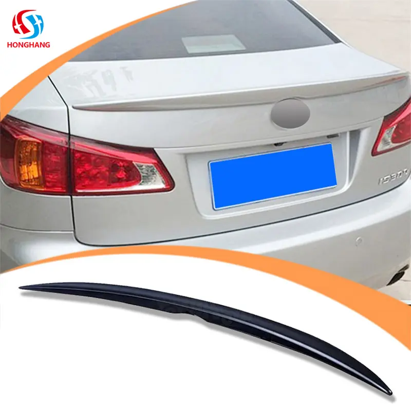 Carbon Fiber Style Plastic Rear Trunk Roof Wing Spoiler For LEXUS IS250 IS300 IS350 2005 2006 2007 2008 2009 2010 2011 2012