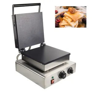 Commercial Thickened Non Stick Cast Iron Heating Evenly Plate Electric Crepe Machine Square Waffle Pancake Maker