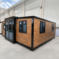 Maisons préfabriquées de luxe extensibles de 20 et 40 pieds, conteneurs habitables préfabriqués avec 3 ou 4 chambres et salle de bain pour appartement